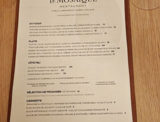 Restaurant Le Mosaïque